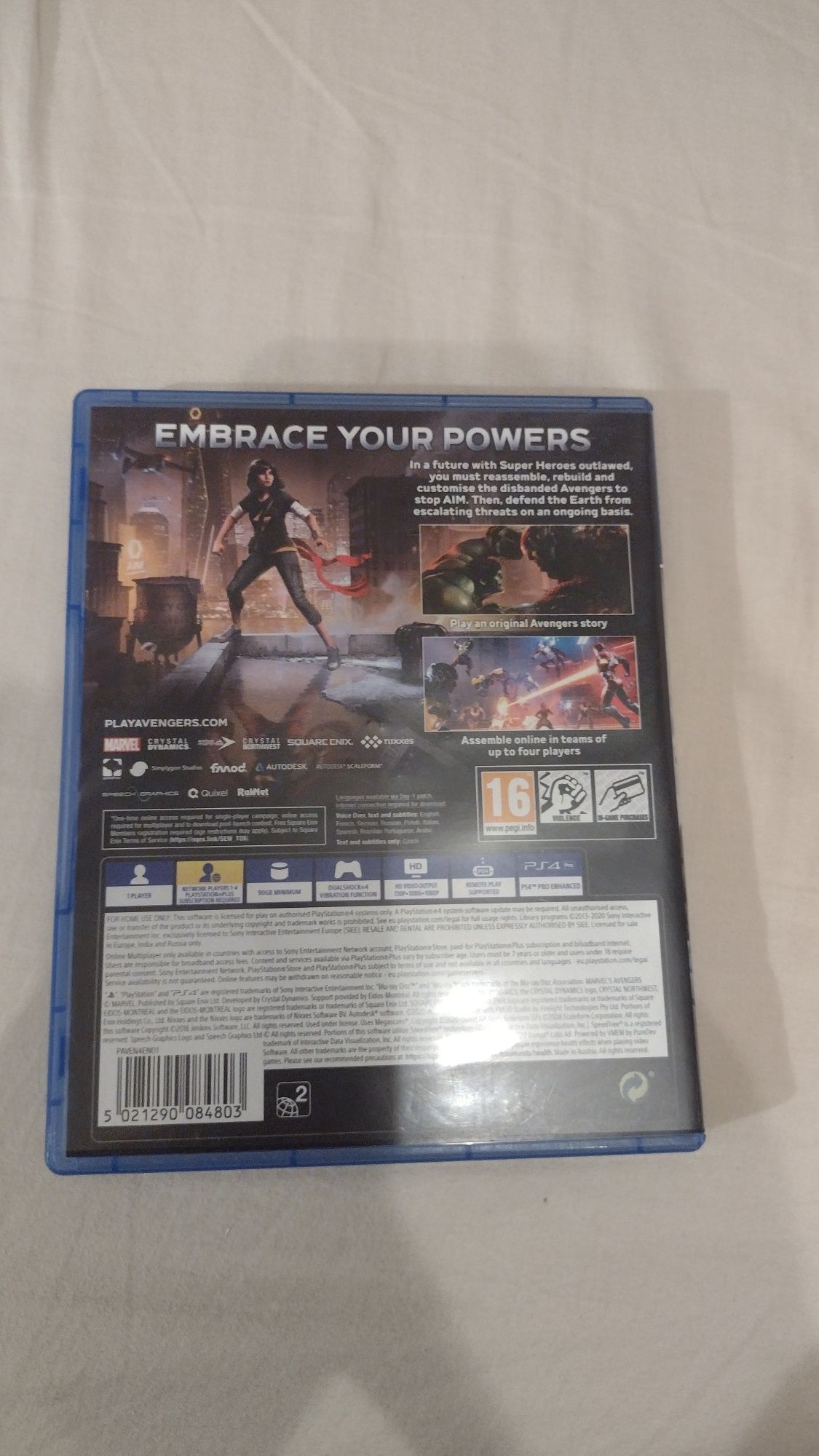 Gra wideo MARVEL AVENGERS na konsole PlayStation 4