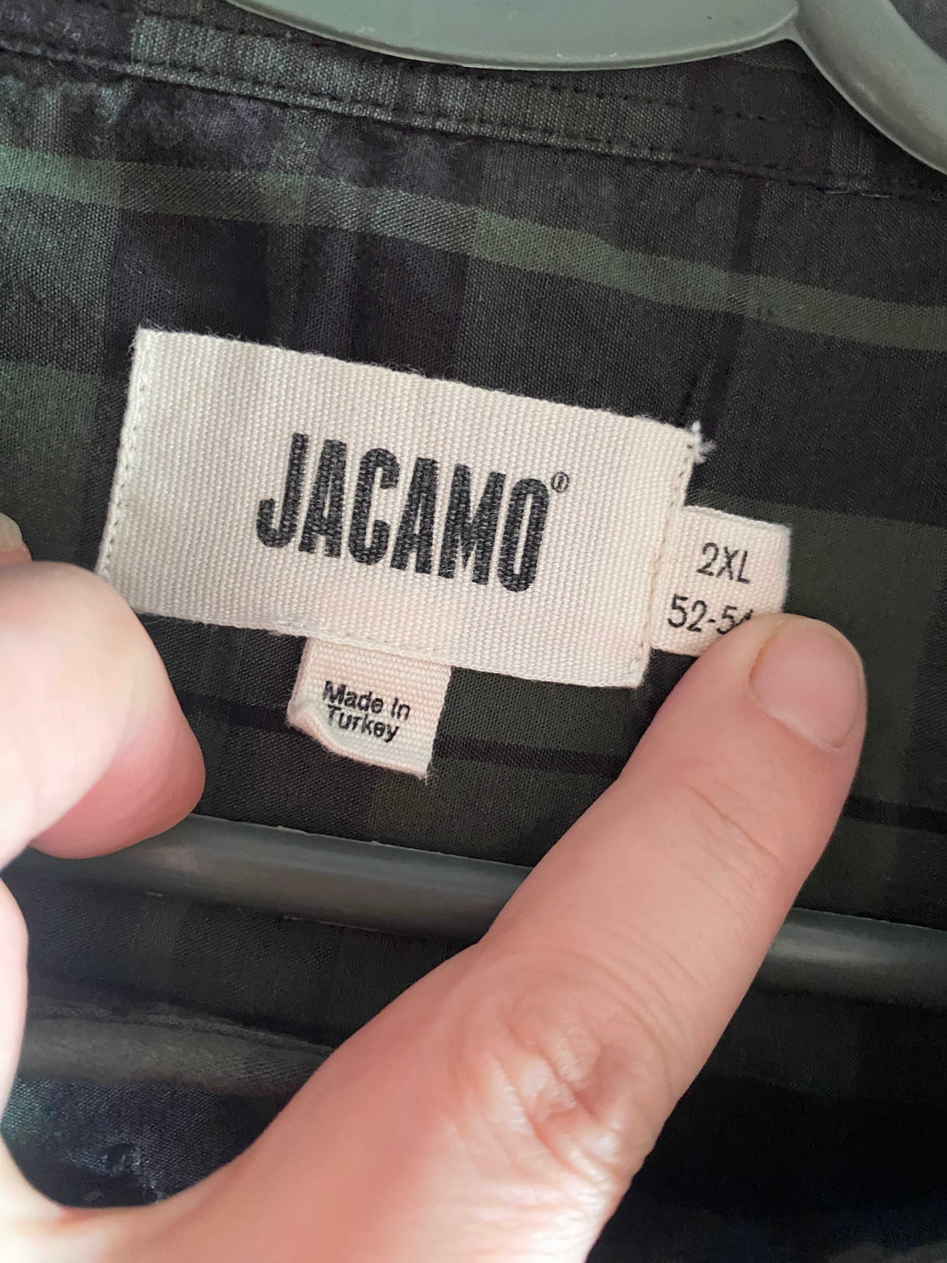 koszula JACAMO *klatka 150*rozm 4XL*zielona