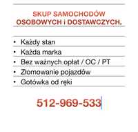 Skup samochodów osobowych-każda marka - szybka realizacja