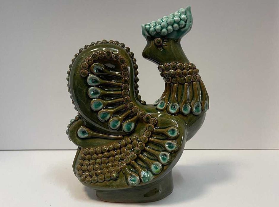 Статуетка "Жар-птиця". Обливная керамика, майолика.