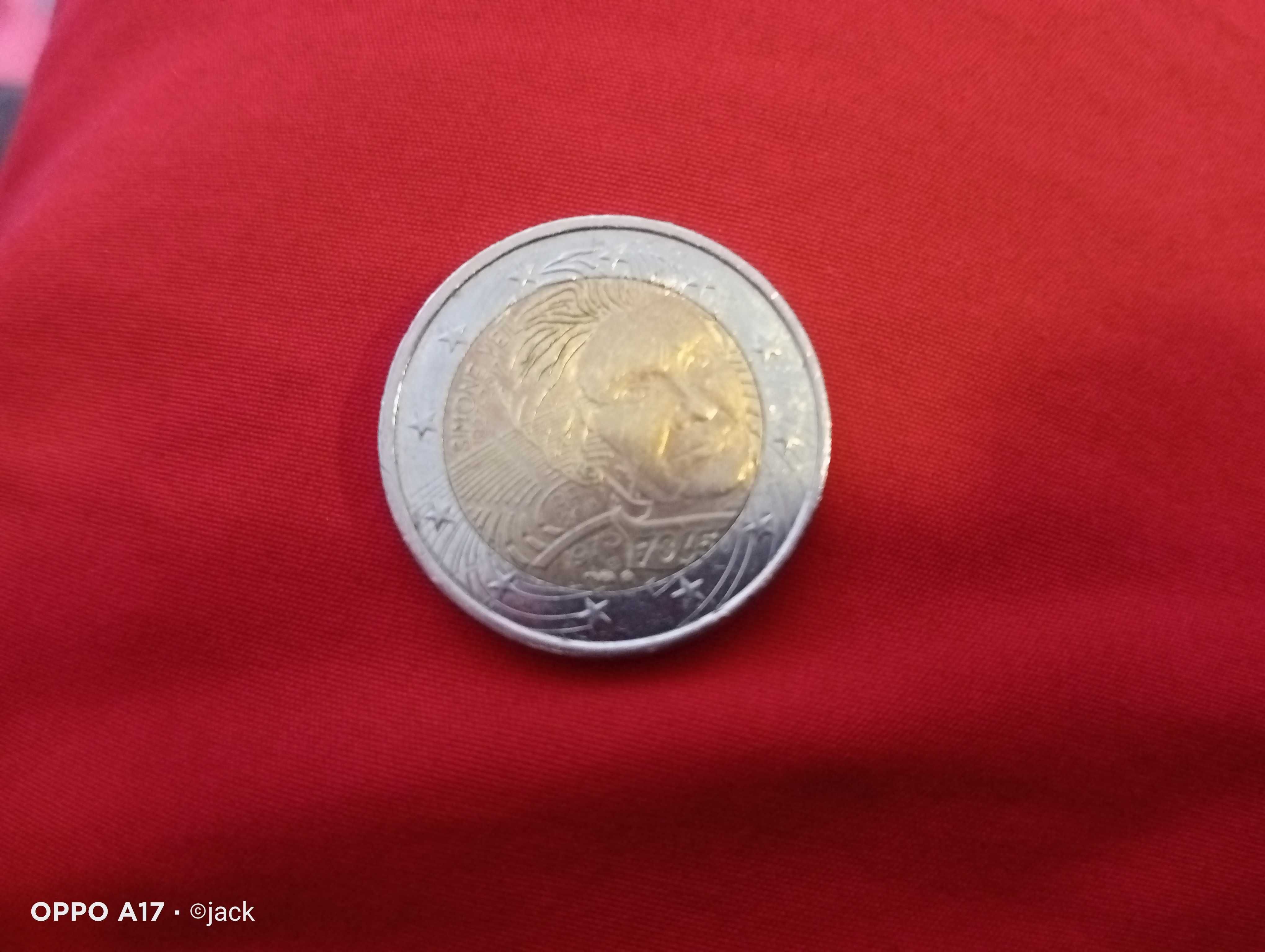 Moeda de 2€ da Simone veil