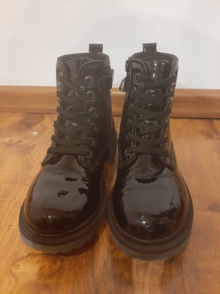 Botki, trapery r. 31 Lurchi, czarne lakierki