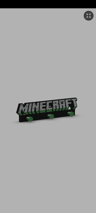 Cabide personalizado tema "Minecraft"