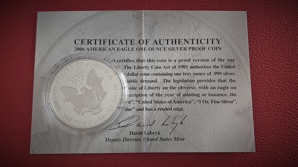 2006 American eagle one ounce silver proof