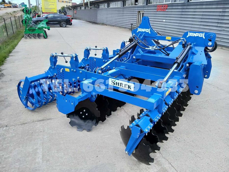 brona talerzowa hydrauliczna JANPOL SHREK 4m/5m 560 talerz daszek 600