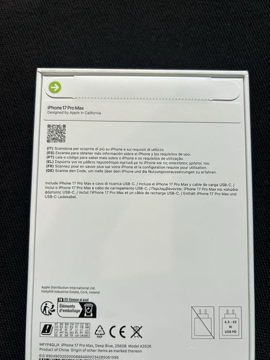 IPhone 17 Pro Max 256 GB Selado