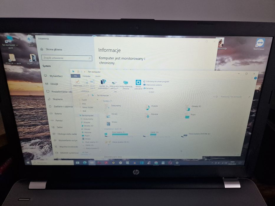 Laptop HP 250 G6 | i3 | 20GB RAM DDR4 | SSD 512GB | Windows 10 | DOBRY