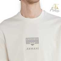 T-shirt Męski Emporio Armani Biały-Ecru r. M