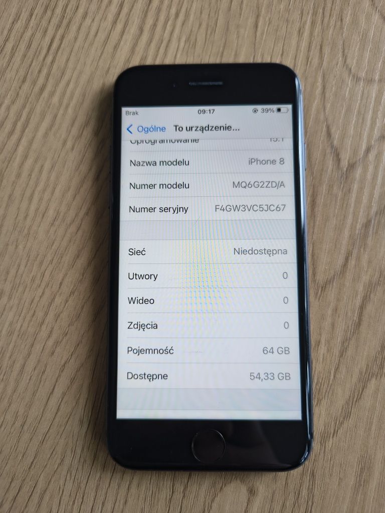 iPhone 8 64GB Czarny