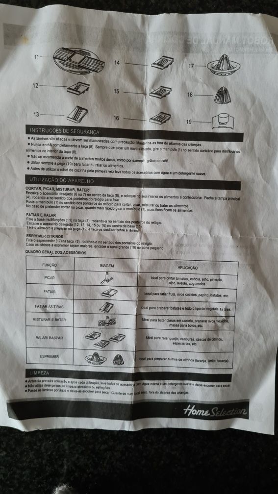 Robot manual de cozinha