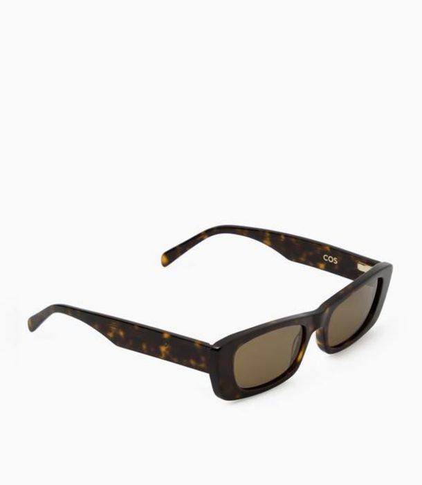 Cos вузькі сонцезахисні окуляри  котяче око з черепаховою оправою