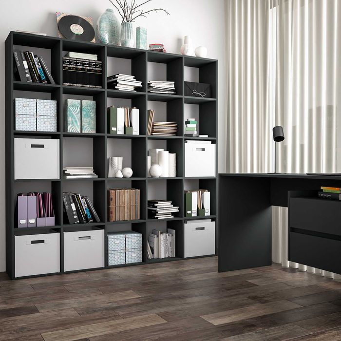 Стелаж з дсп СТЛ-01, роздільник кімнати на 25 поличок. Магазин Niko