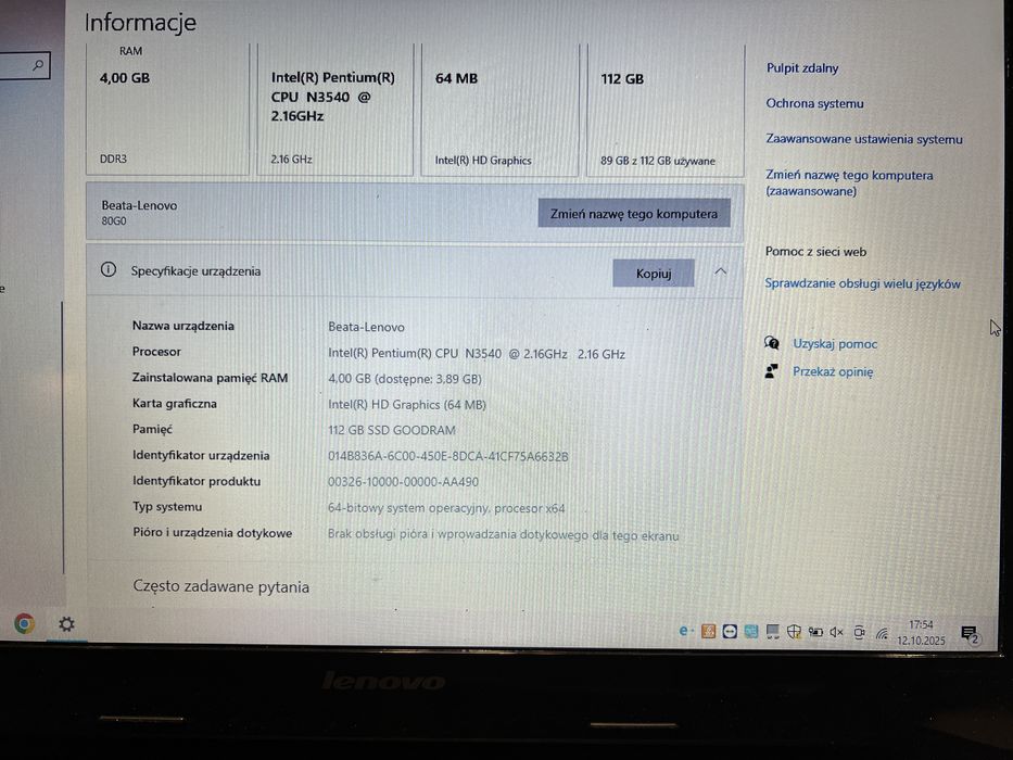 Laptop Lenovo G50-30