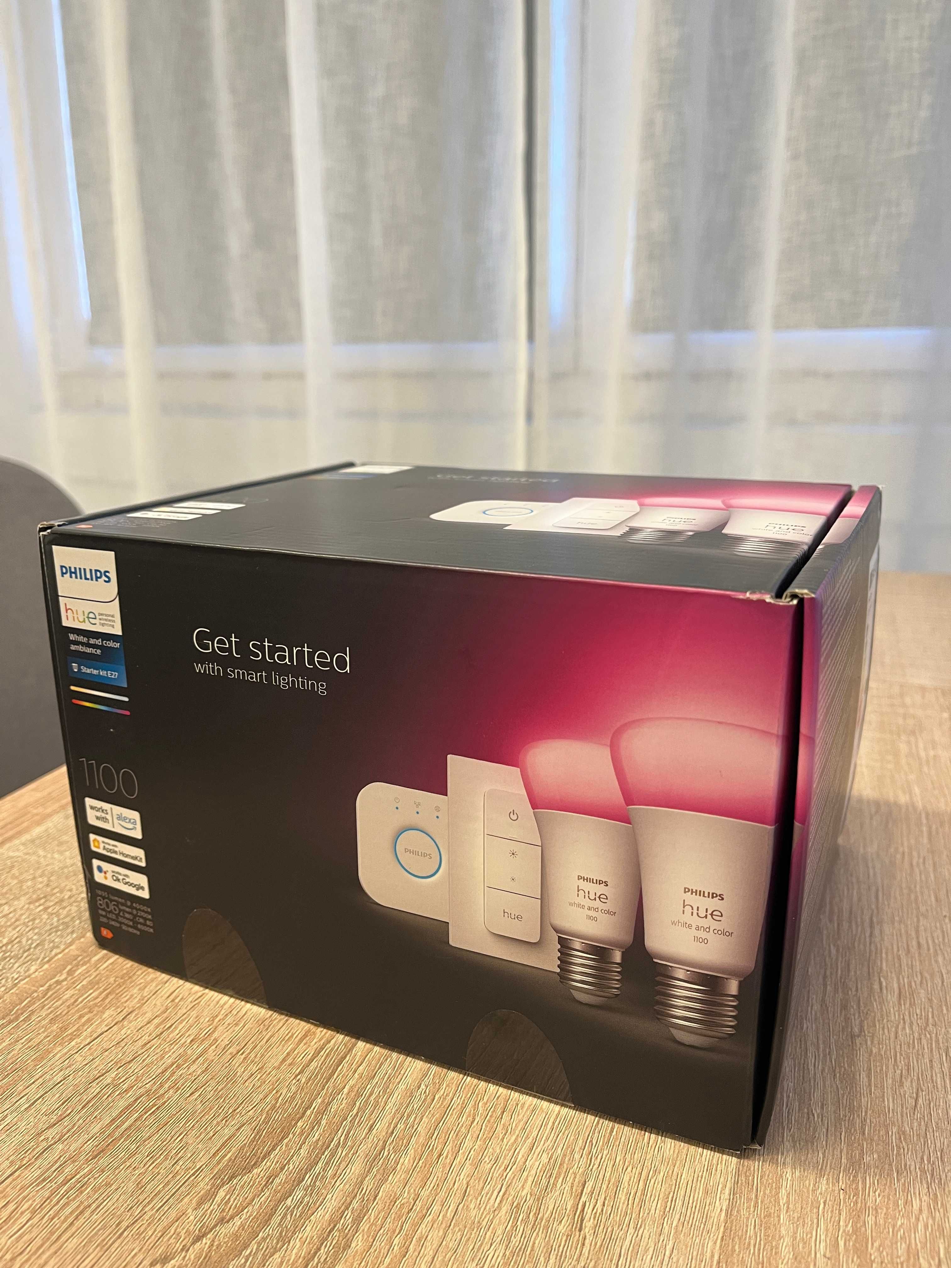 Nieużywany zestaw Phillips Hue White and Color Ambiance E27 1100lm