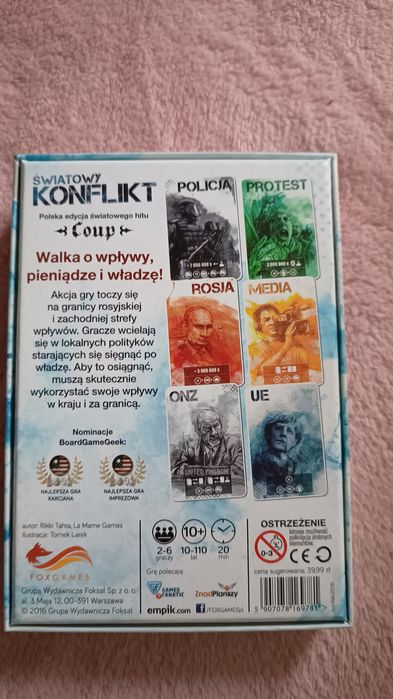 Światowy konflikt, gra towarzyska, FoxGames