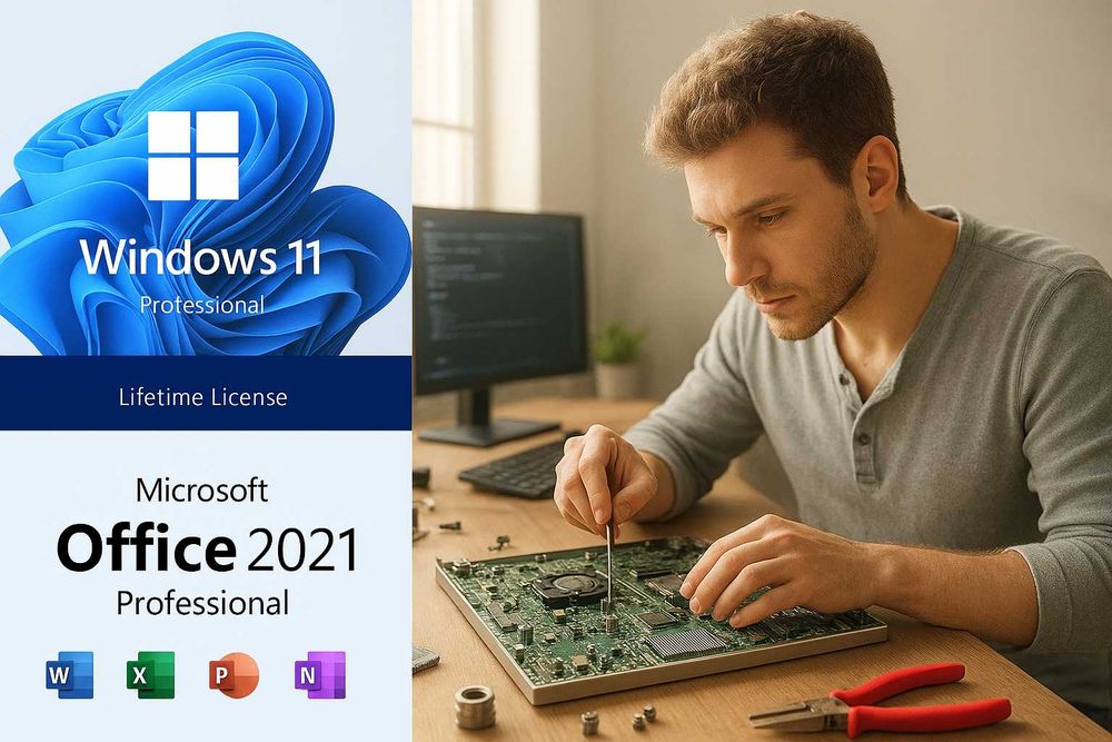 Ремонт ПК та ноутбуків, встановлення Windows та Office