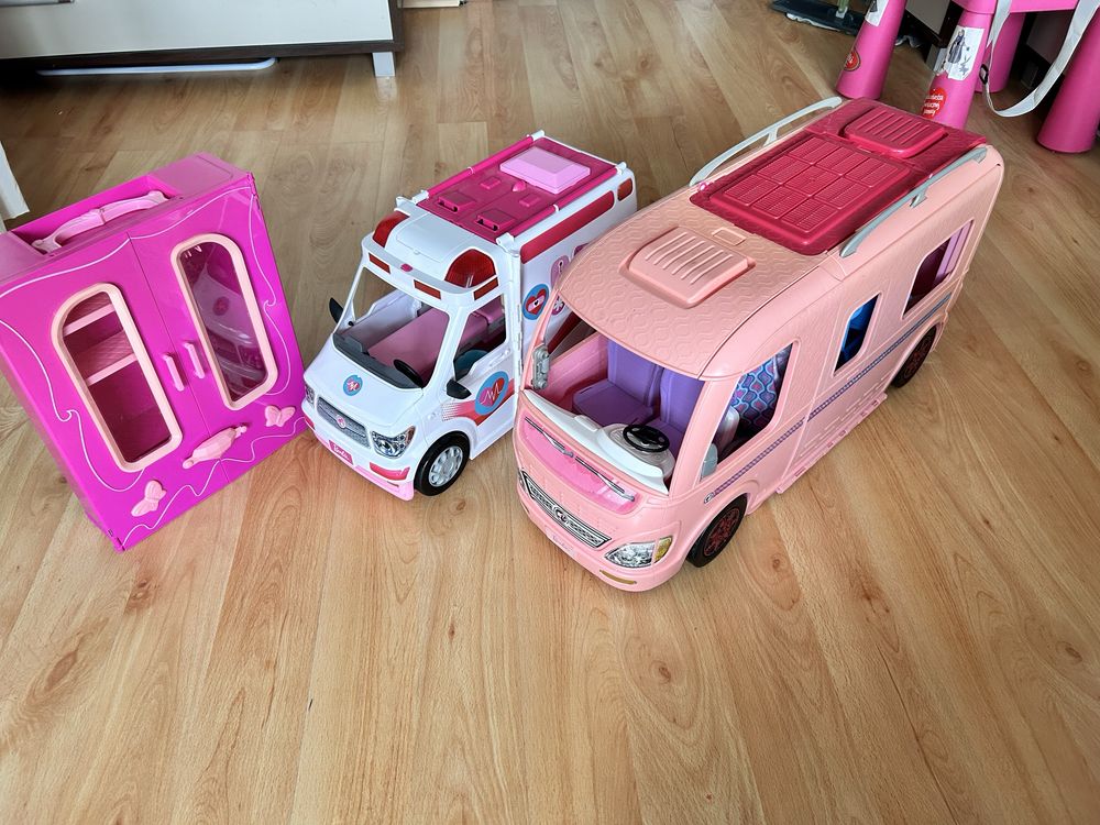 Kamper barbie karetka barbie szafa dla lalek barbie