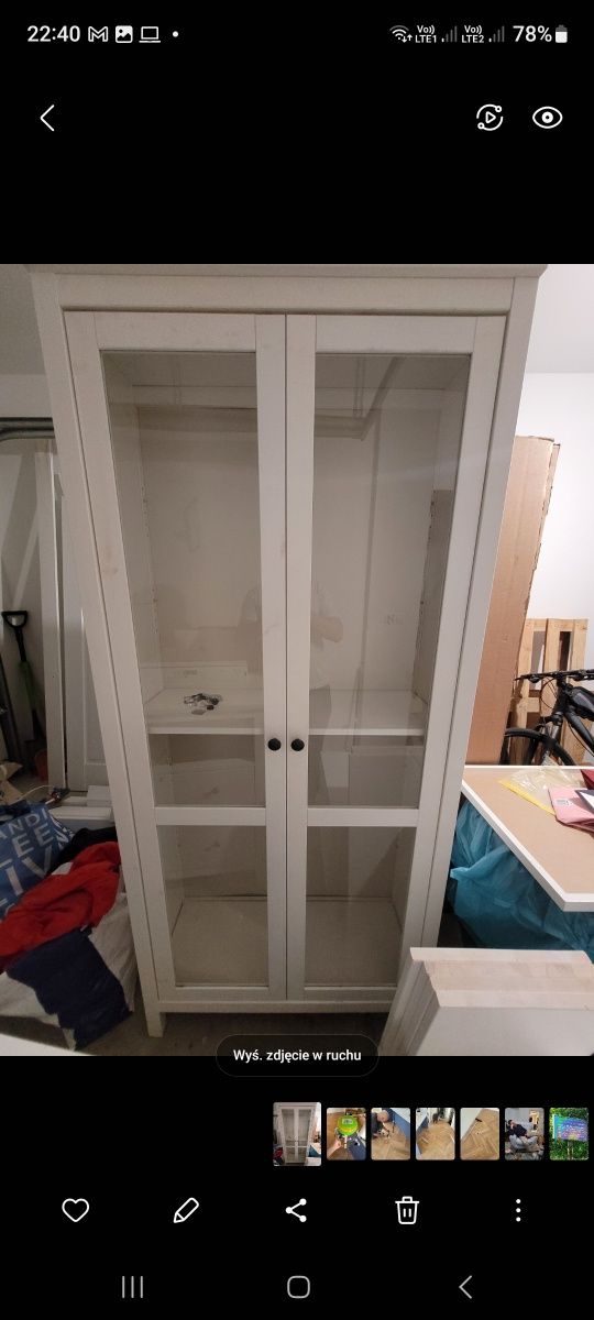 IKEA Hemnes Witryna szklana