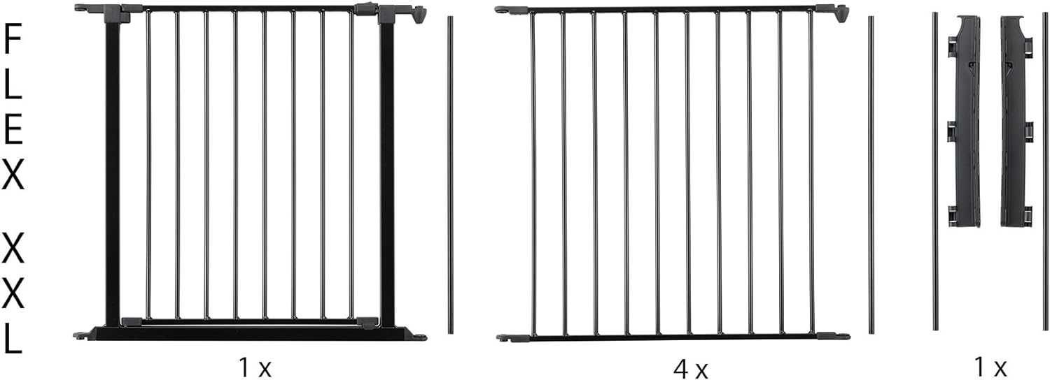 BabyDan Flex XXL, 90-350 cm bramka paleniskowa brama schodowa