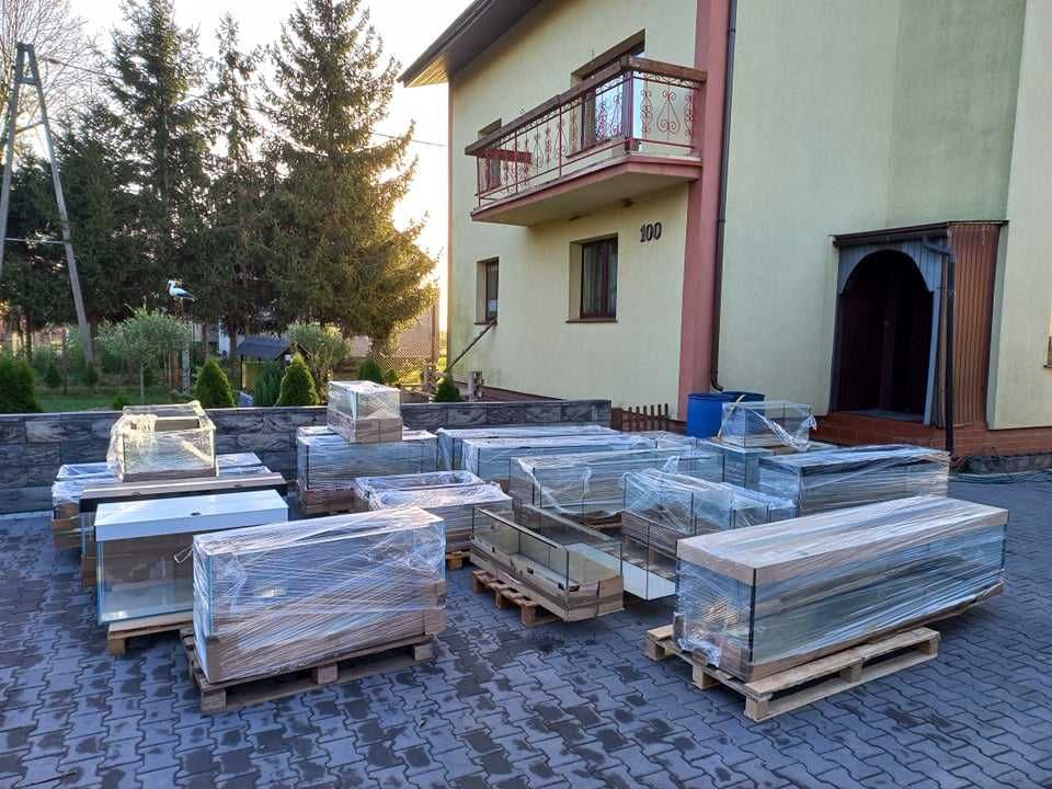 Akwarium proste 80x40x50 - 160 litrów OPTIWHITE