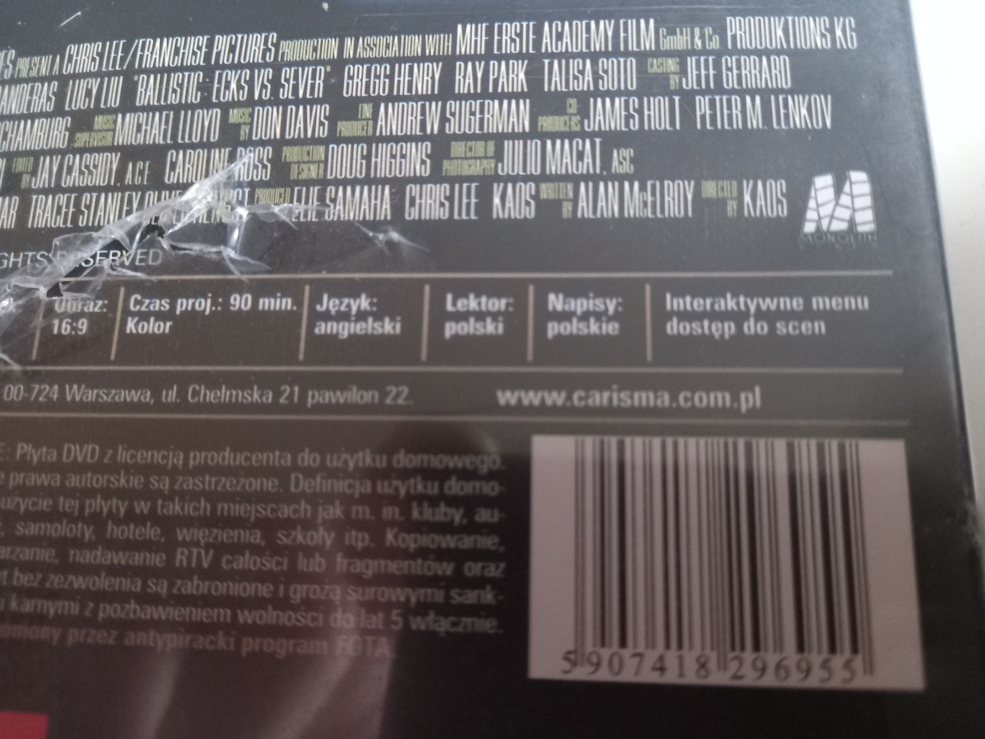 Film Ballistic DVD Video