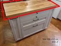 blat kuchenny IKEA KARLBY, fornir dębowy 124x63
