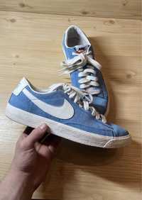 кроссовки кеды Nike blazer low blue