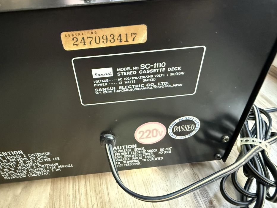 magnetofon sansui sc 1110