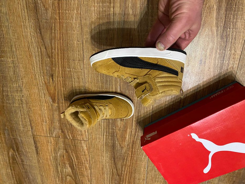 Puma детские кроссовки утепленые кросівки Пума оригинал р.26
