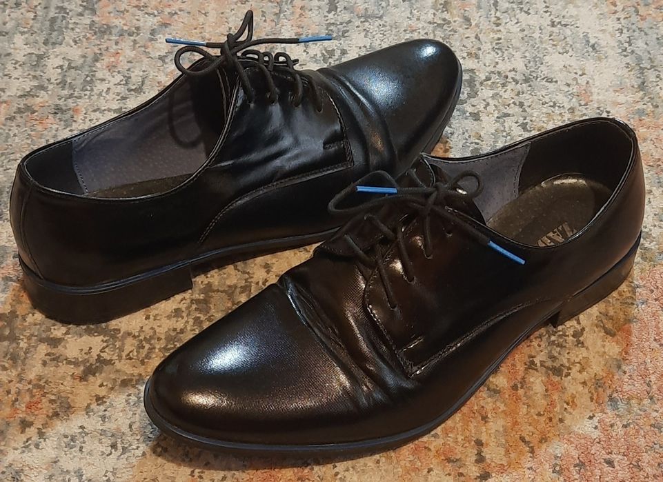 Eleganckie półbuty czarne Zadora, wzór 560, roz. 39
