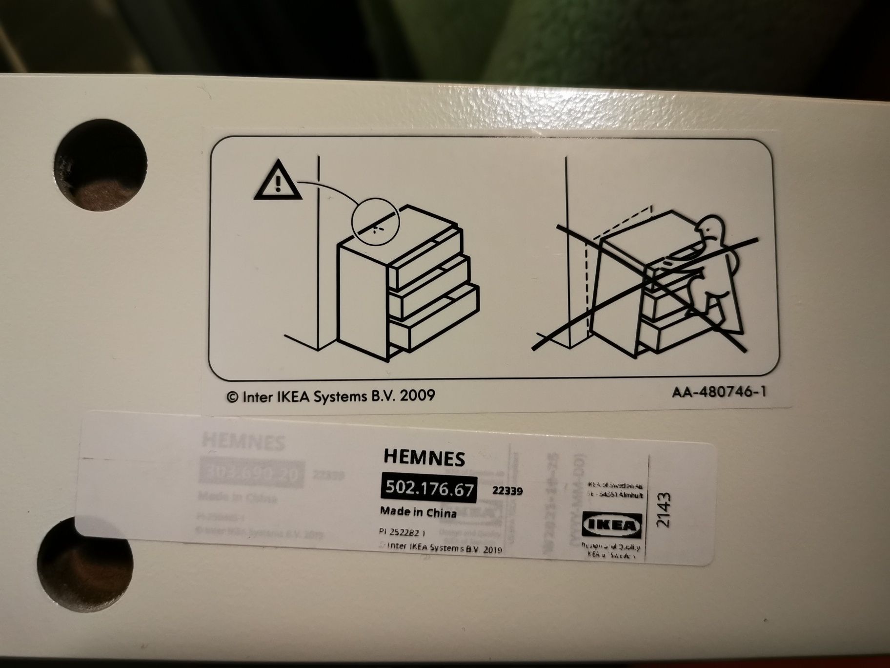 HEMNES IKEA - szafka podumywalkowa , nowa