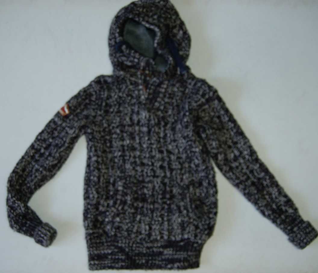 SUPERDRY MT.EVEREST ROZ.S sweter męski gruby ciepły z wełną