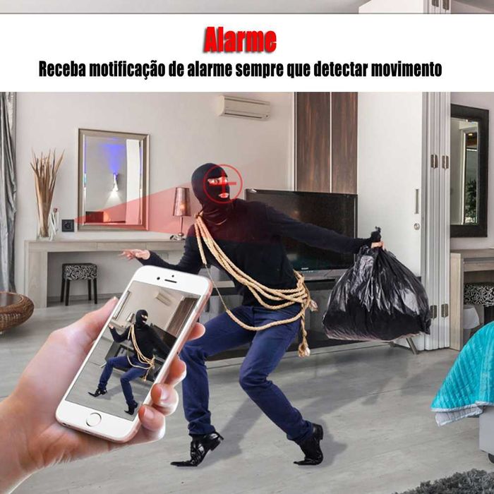 Camera oculta wi-fi mochila mala APP telemovel Android Ios escondida