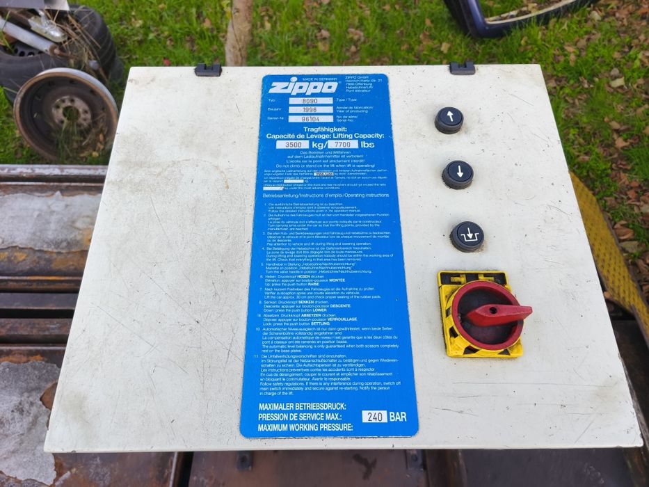 Podnośnik nożycowy Zippo 8090 3.5 tony