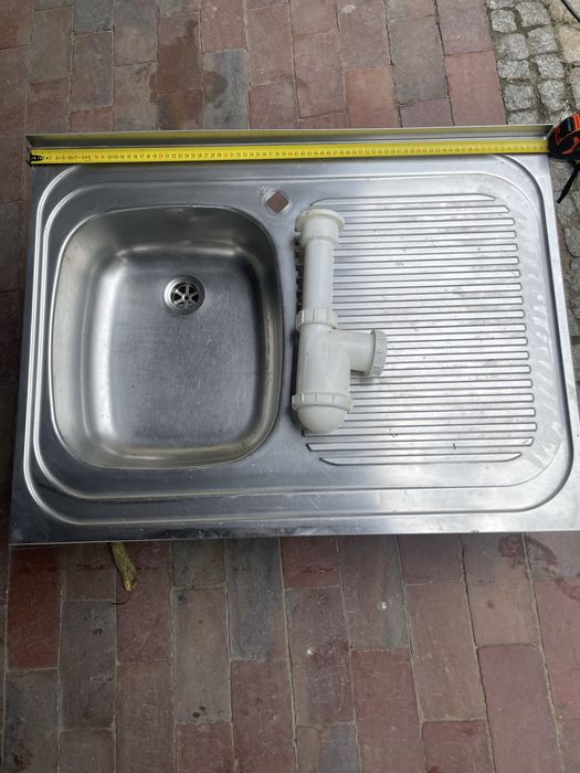 Zlew jednokomorowy z demontażu