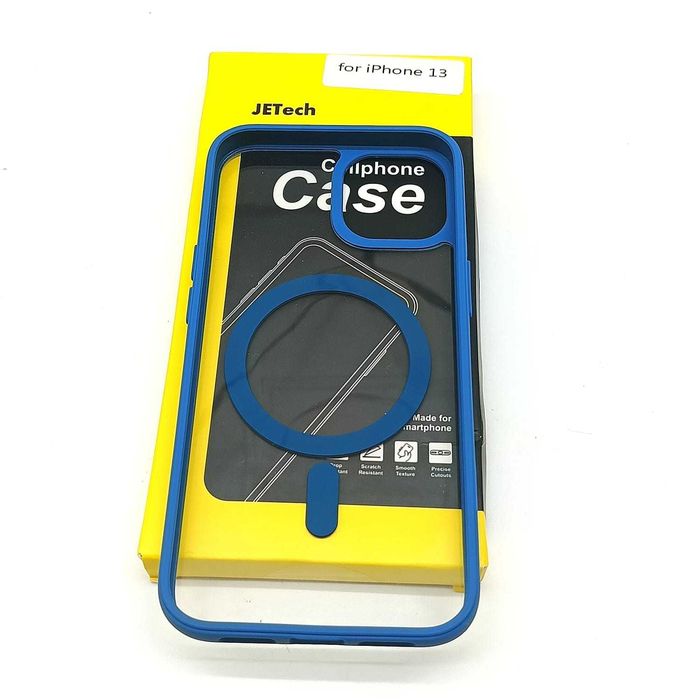 Plecki Etui JETech iPhone 13 6.1" MagSafe mat przezroczyste NIEBIESKIE