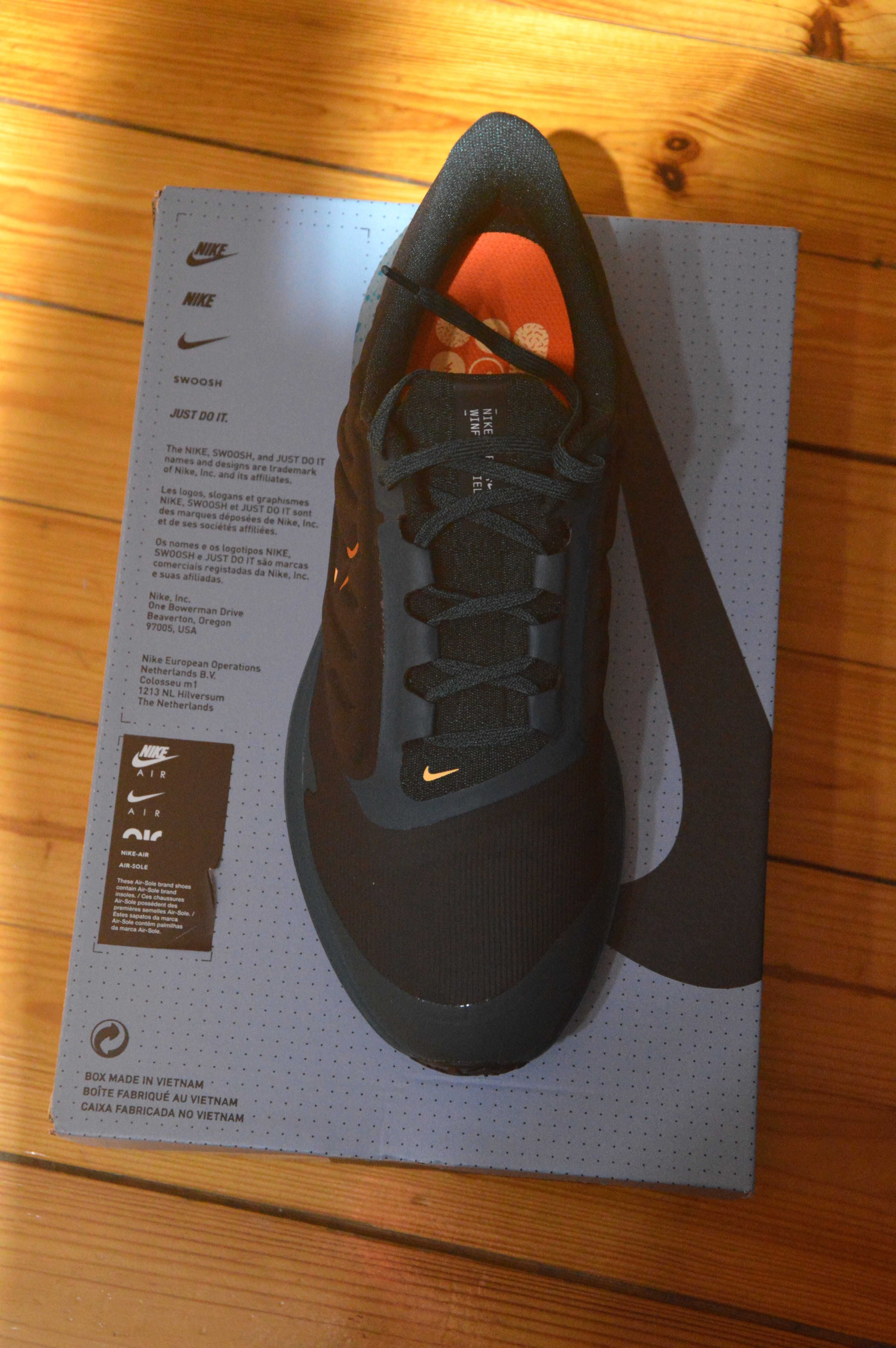 Buty Nike Air Winflo 9 Shield M Czarno-Turkusowe