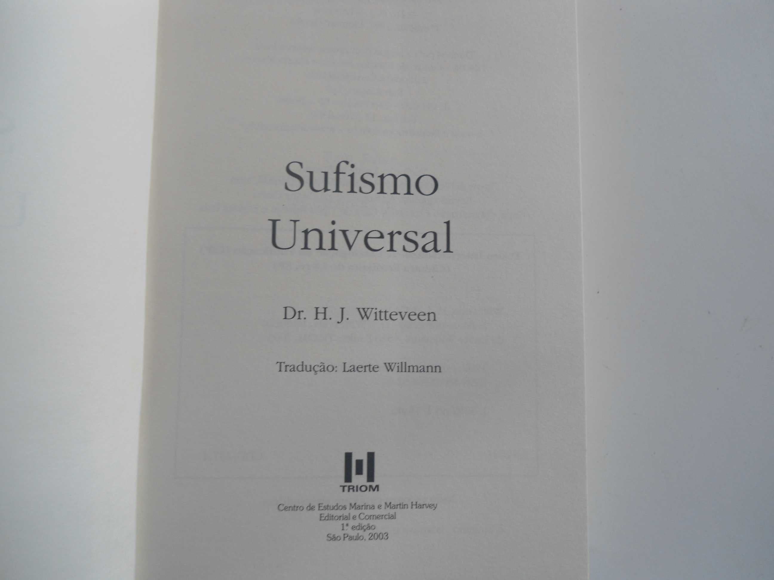 Sufismo Universal por DR. H J Witteveen