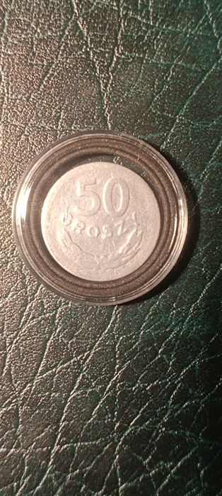 50 groszy 1949 PRL – kapsel kolekcjonerski, stan VF, klimatyczna klasy