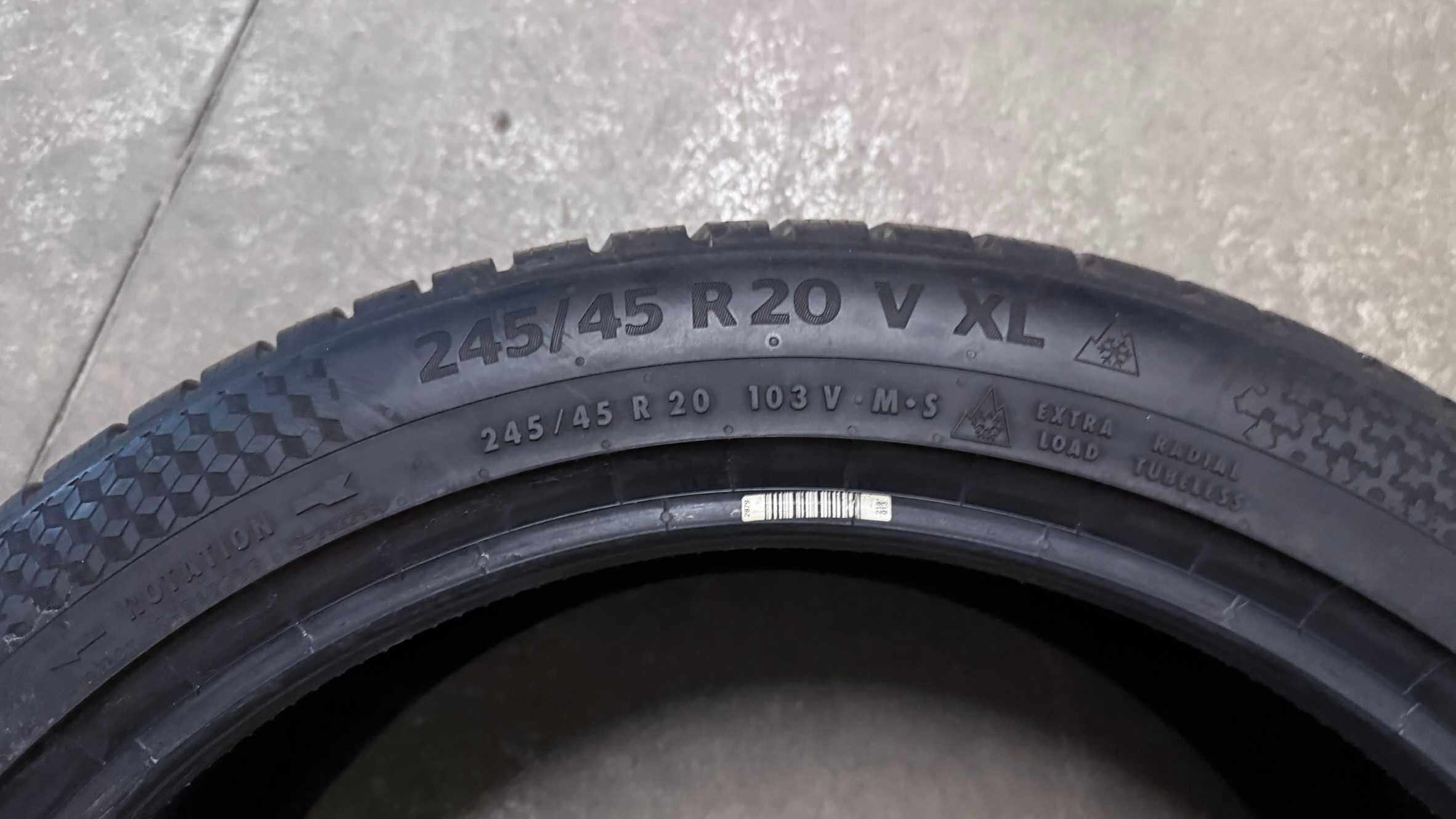 Opony zimowe Continental Winter Contact TS870P 245/45/20 2024 jak nowe