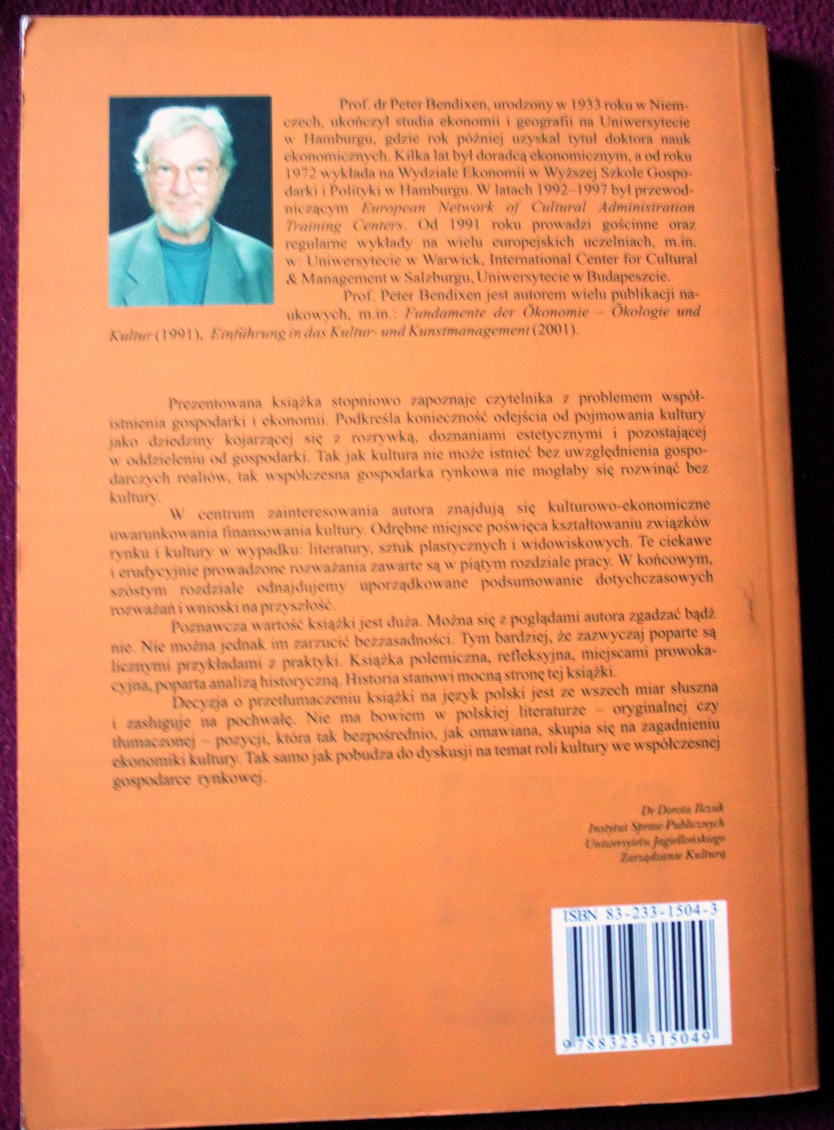 Peter Bendixen Wprowadzenie do ekonomiki kultury i sztuki