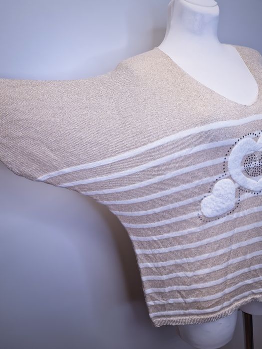 New Collection Bluzka serce złota nitka uni