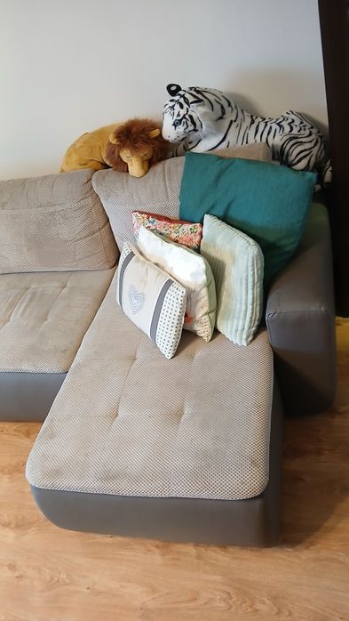 Narożnik U Black Red White Super STAN