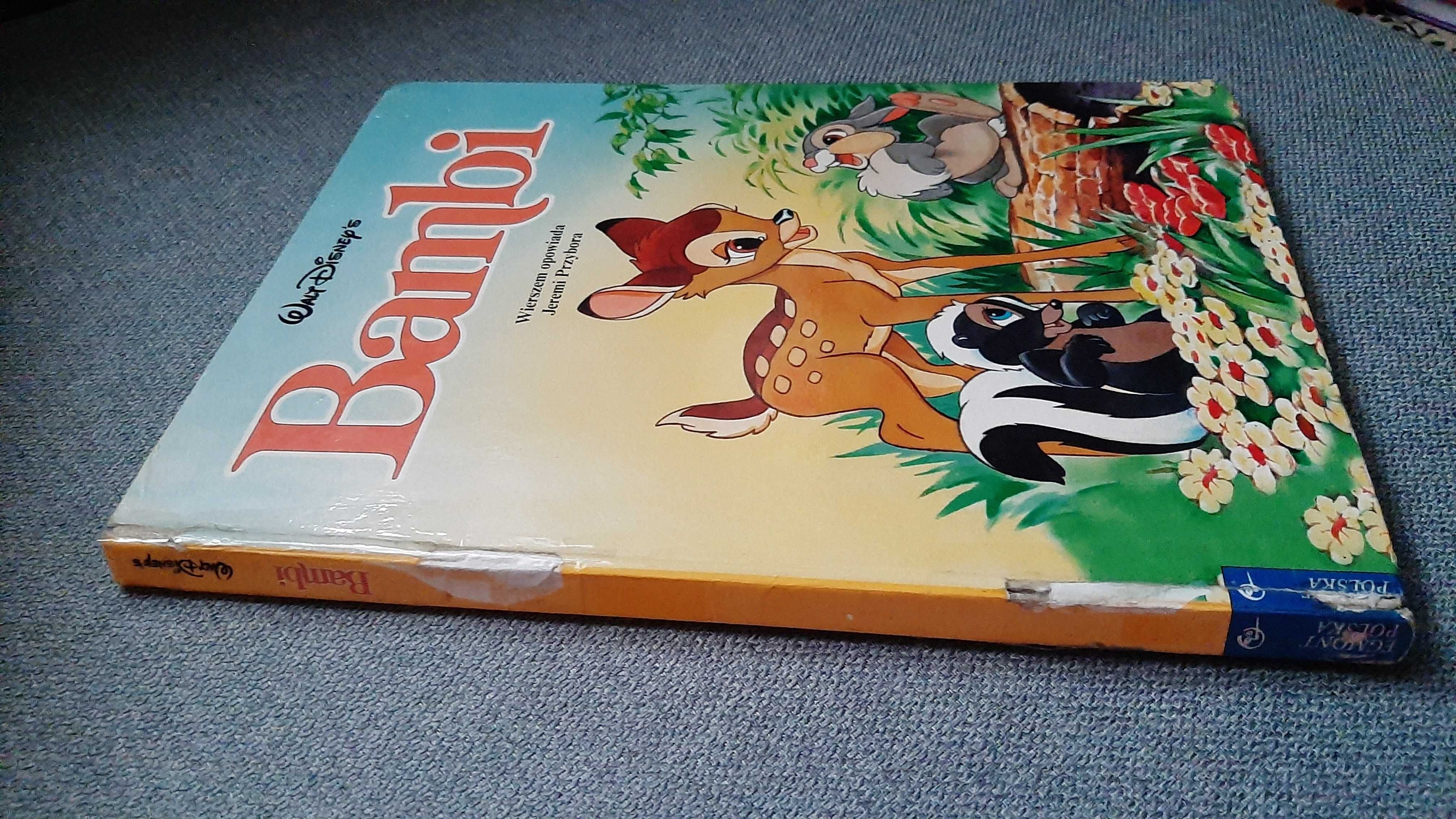 Disney Bambi i Tuptuś Format A4 EGMONT Twarda oprawa Jeremi Przybora