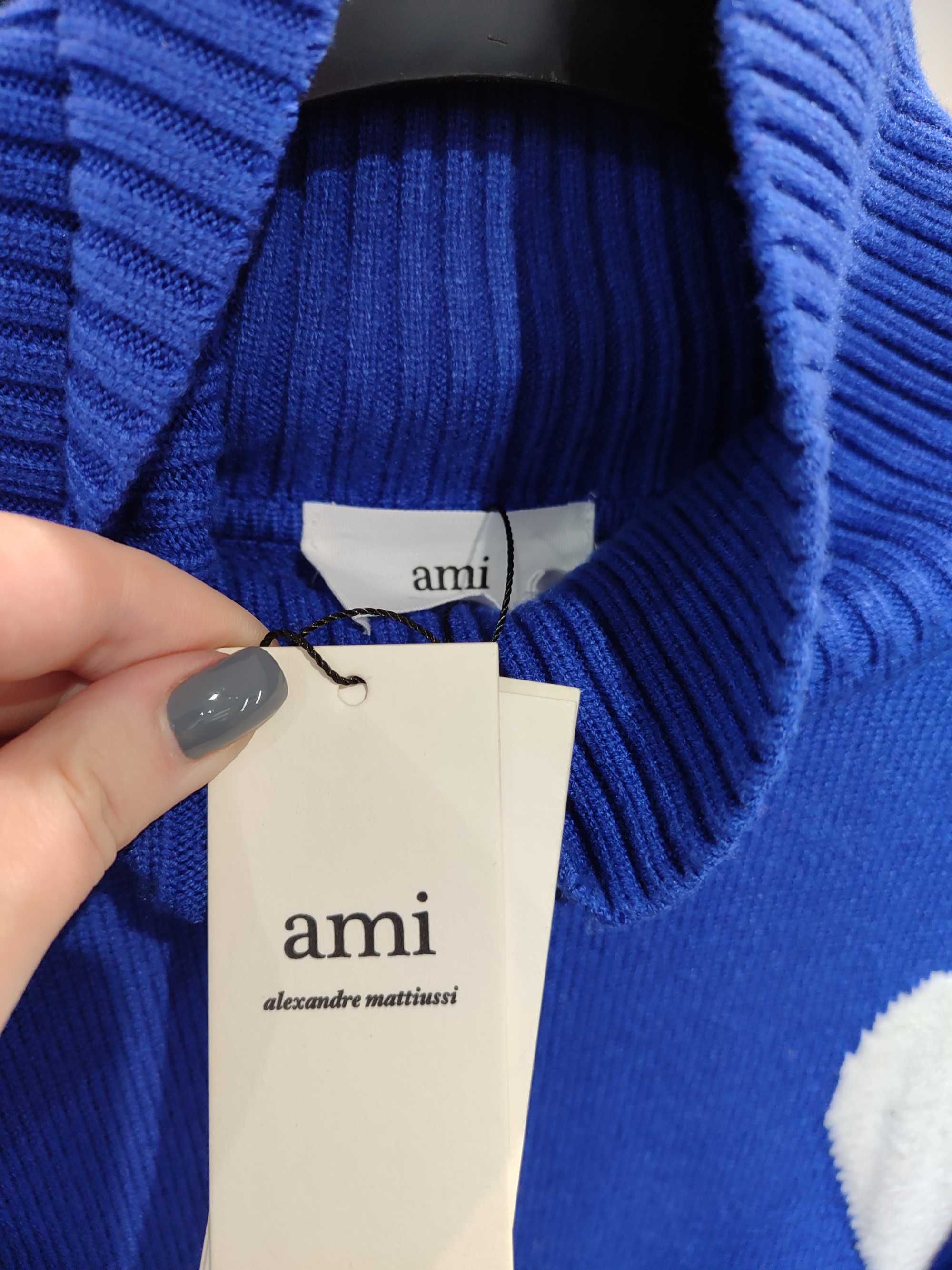 Светр AMI Paris Ami de Coeur jumper Blue