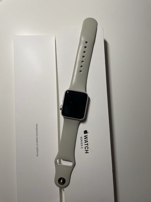Apple Watch Series 3 38mm – Srebrny,  bateria do wymiany