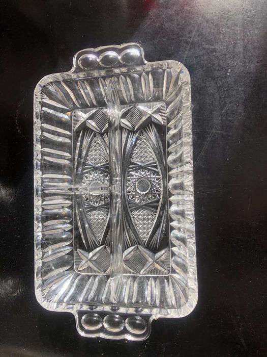 Порціона тарілка з кришталю