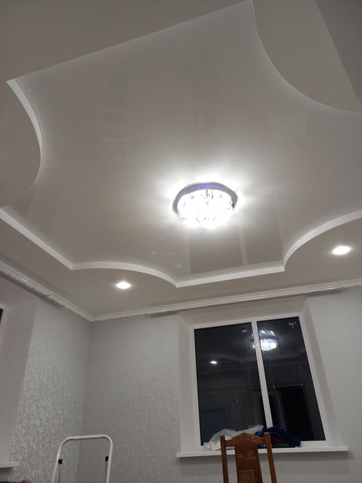 Натяжна стеля сатин