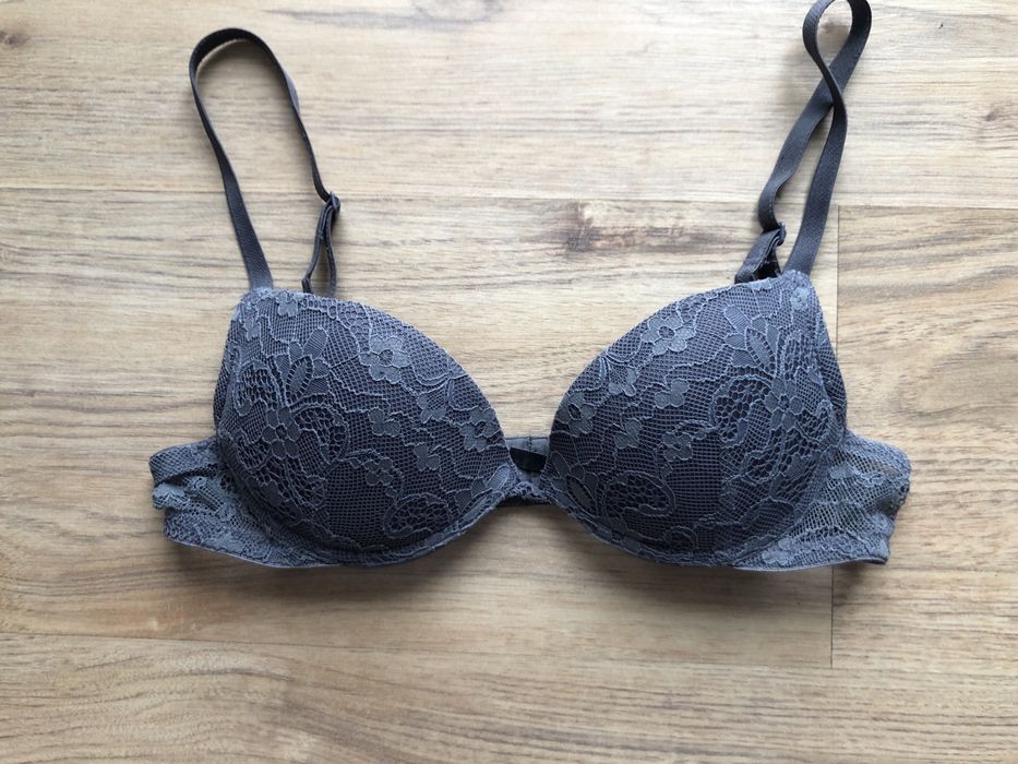 Szary biustonosz push up Tezenis, stanik, 70B