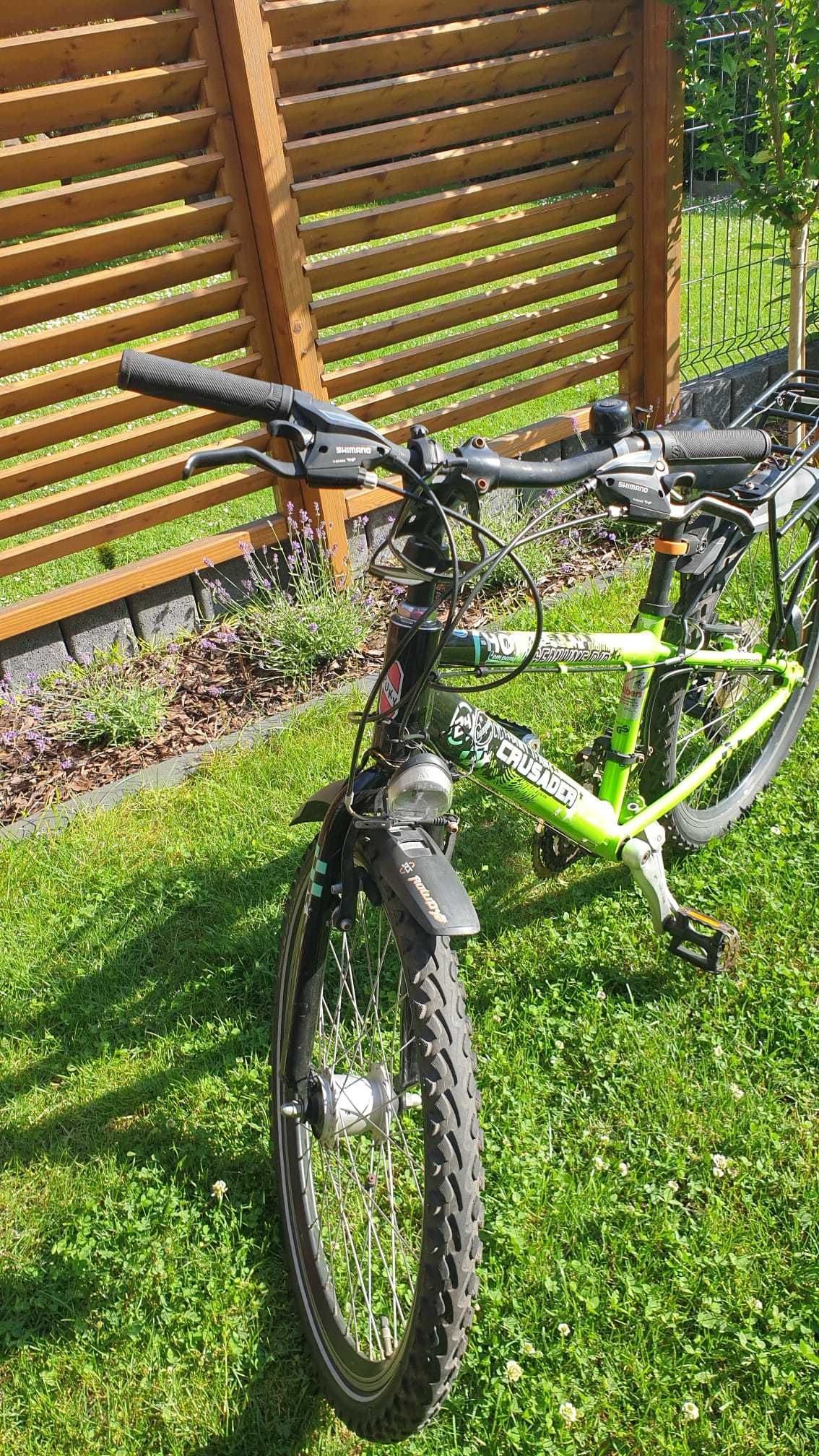 Rower Crusader Alu PUKY, koła 24", na ok 9-12lat - dynamo w piaście